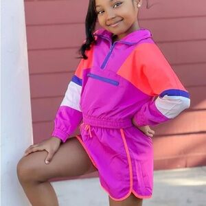 Fashion Nova Making a Statement Kids Windbreaker Set